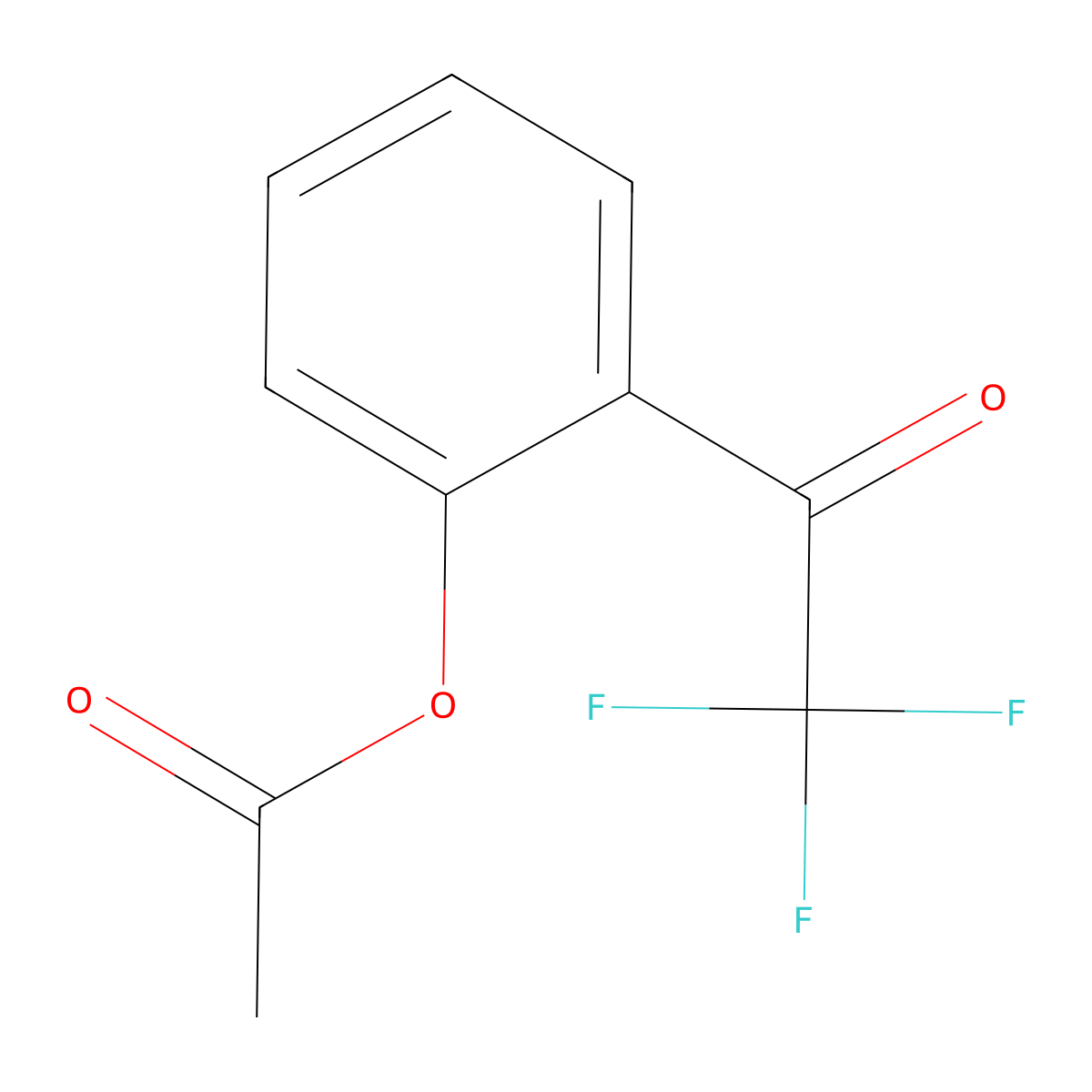 2'-Acetoxy-2,2,2-trifluoroacetophenone molecular structure, CAS 57230-51-0