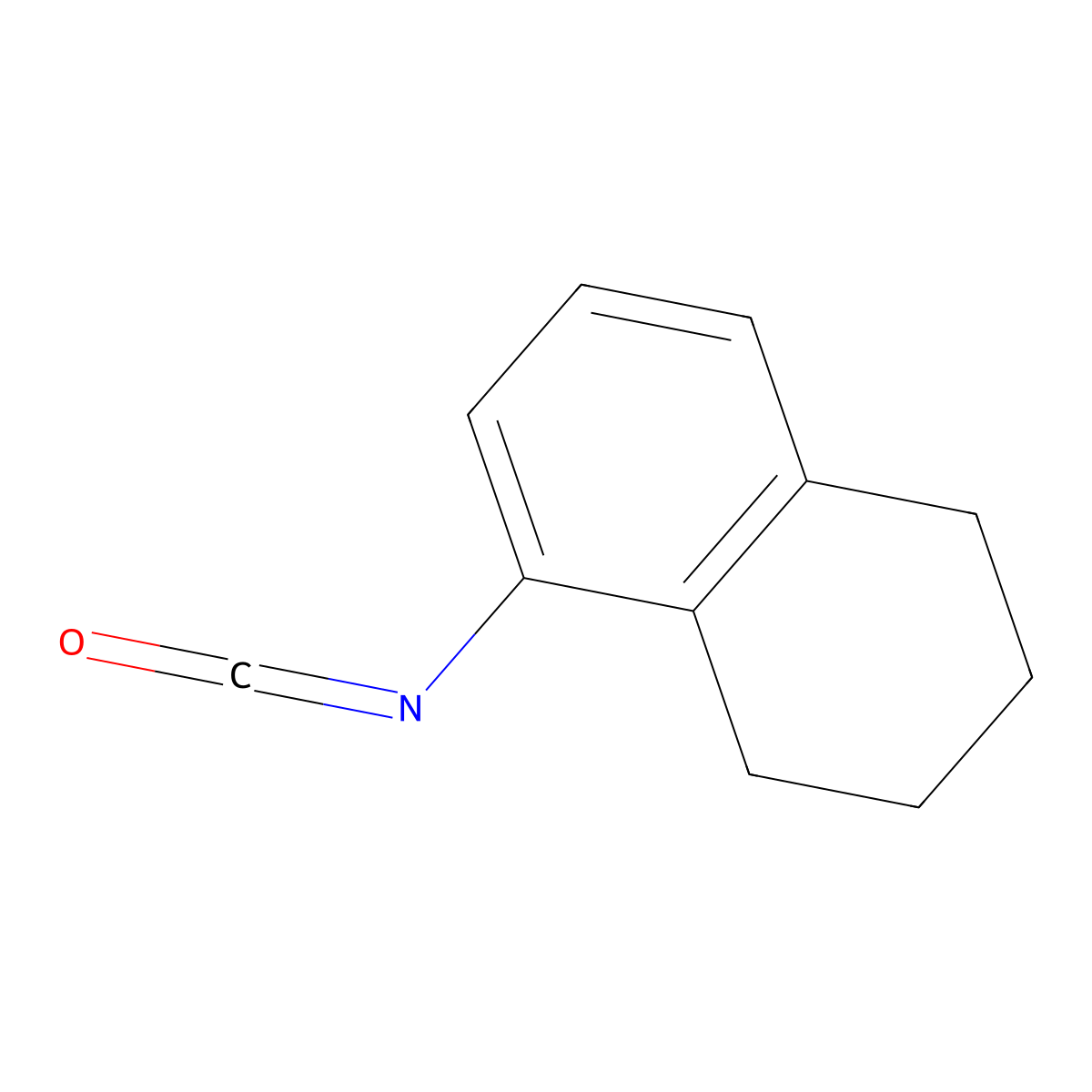 1-Isocyanato-5,6,7,8-tetrahydronaphthalene molecular structure, CAS 57235-17-3
