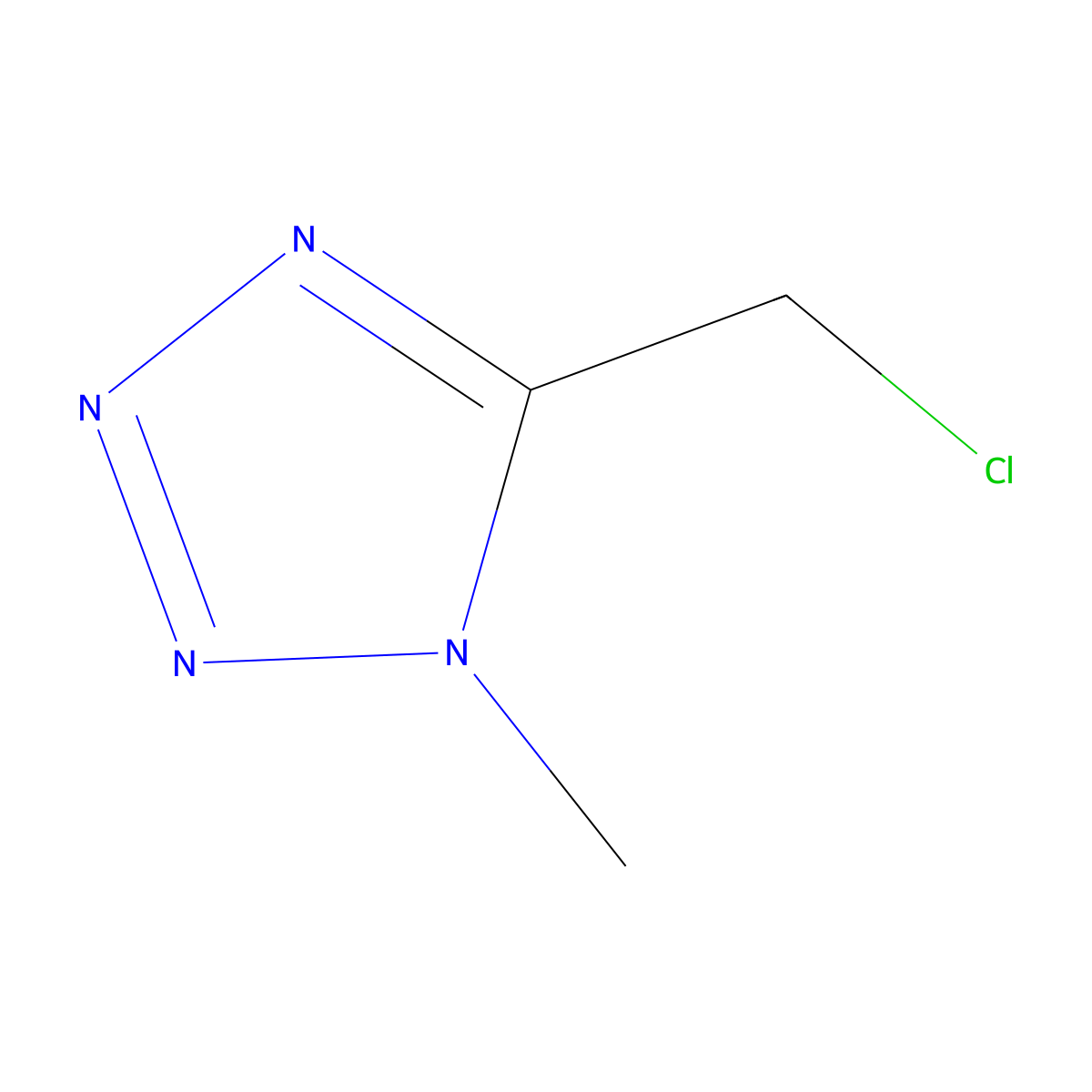 5-(chloromethyl)-1-methyl-1H-1,2,3,4-tetrazole molecular structure, CAS 57235-84-4