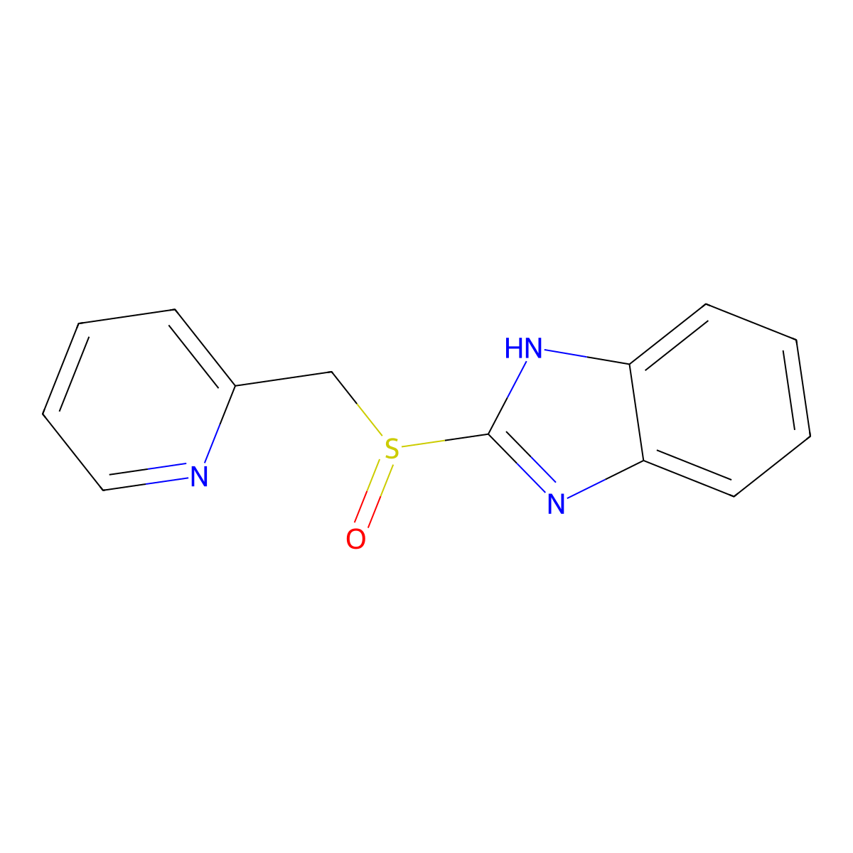 Timoprazole molecular structure, CAS 57237-97-5