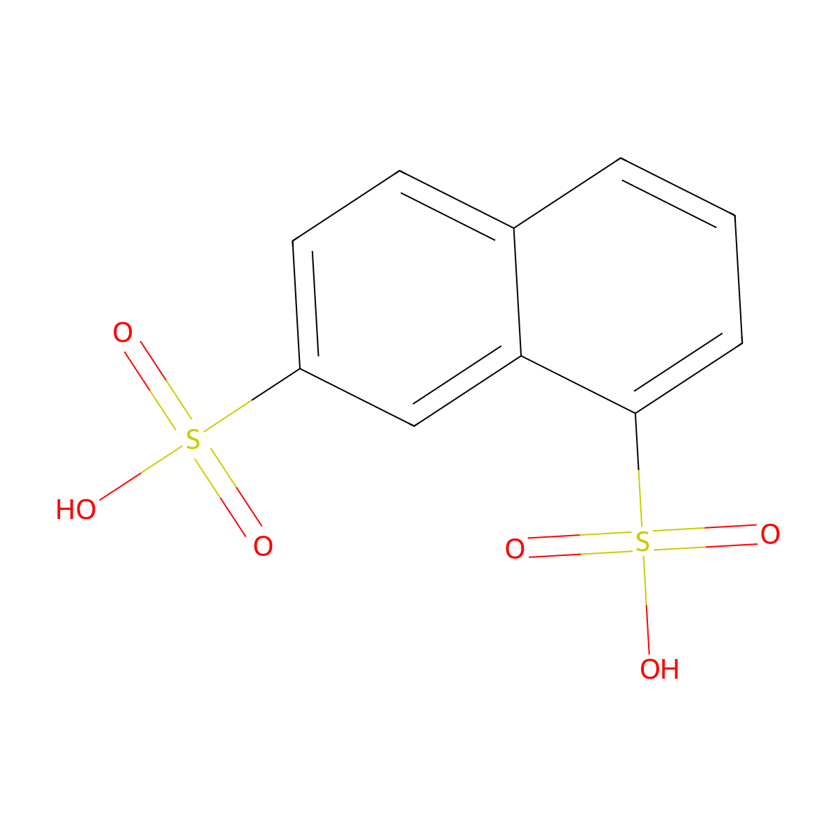 1,7-Naphthalenedisulfonic acid molecular structure, CAS 5724-16-3