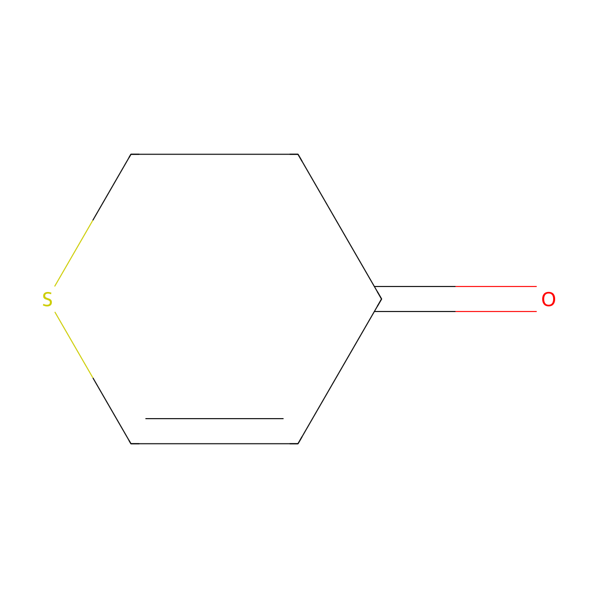 2,3-Dihydro-4H-thiopyran-4-one molecular structure, CAS 57242-69-0