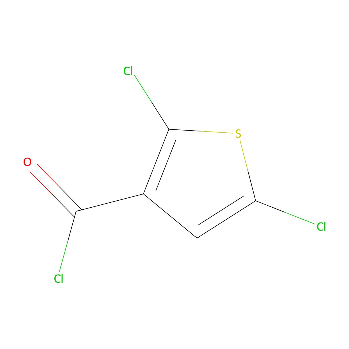 2,5-Dichlorothiophene-3-carbonyl chloride molecular structure, CAS 57248-14-3