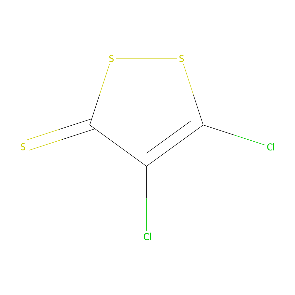 4,5-dichloro-3H-1,2-dithiole-3-thione molecular structure, CAS 57248-64-3