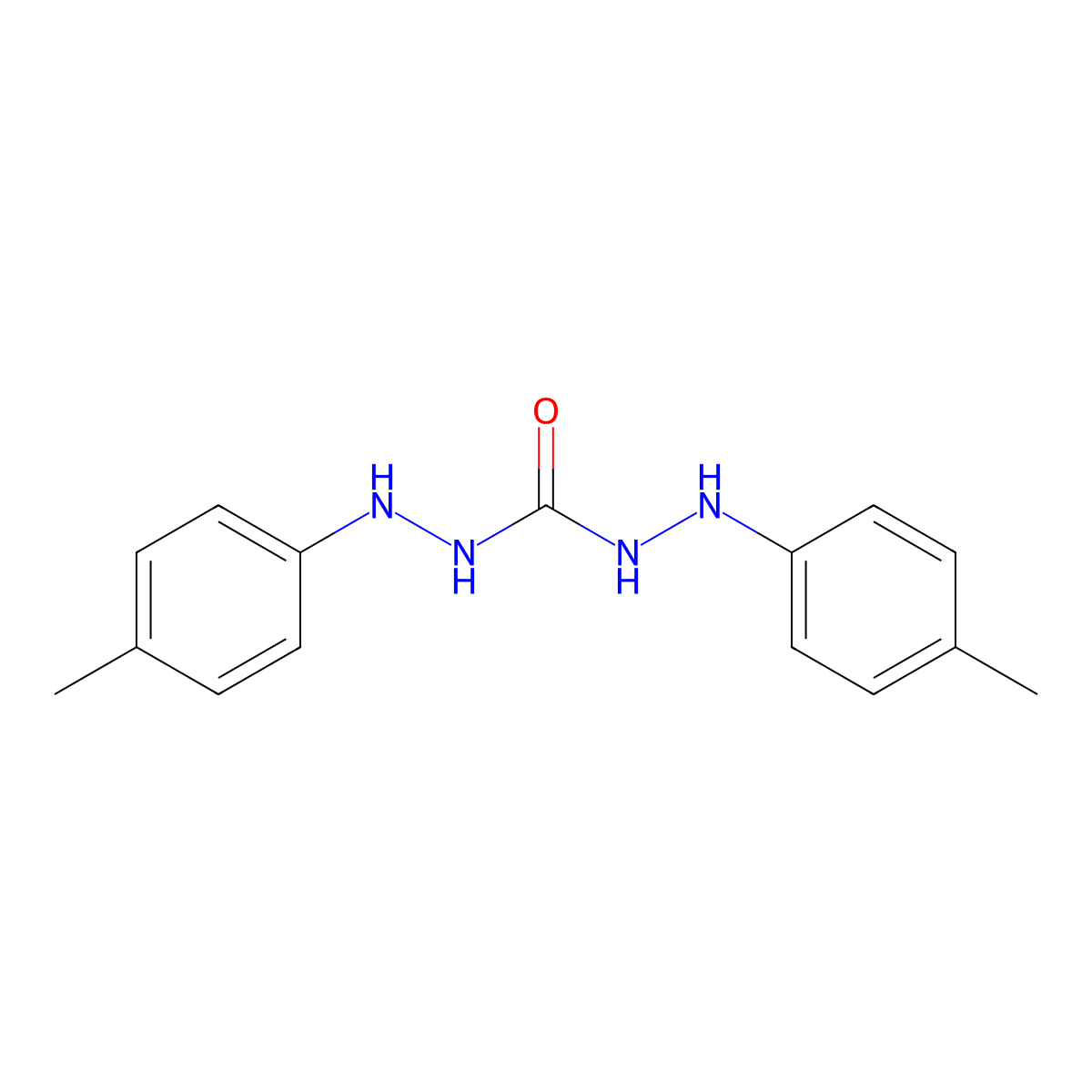 1,3-Bis[(4-methylphenyl)amino]urea molecular structure, CAS 57249-12-4