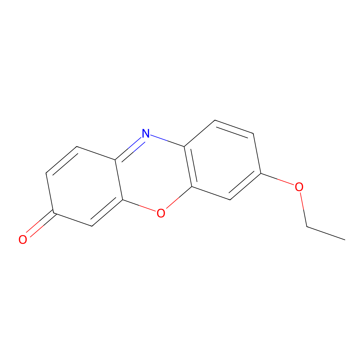 7-Ethoxyresorufin molecular structure, CAS 5725-91-7