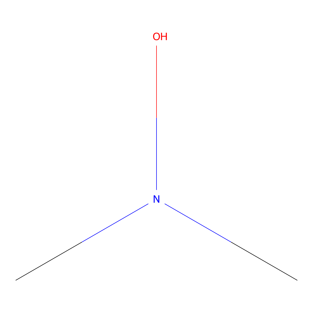 Dimethylhydroxylamine molecular structure, CAS 5725-96-2