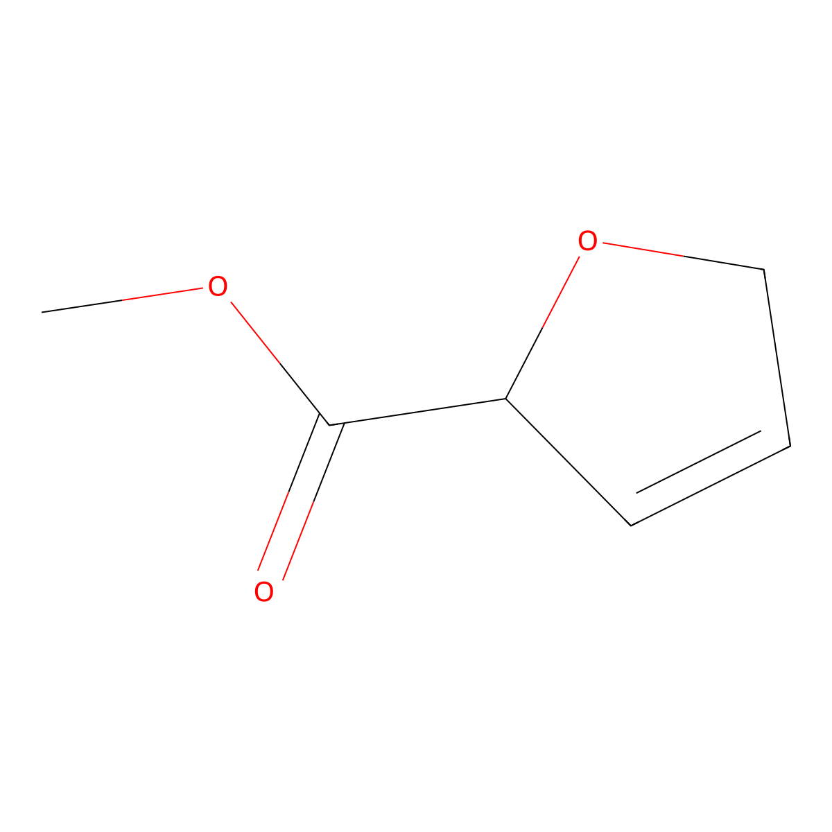 Methyl 2,5-dihydrofuran-2-carboxylate molecular structure, CAS 57259-68-4