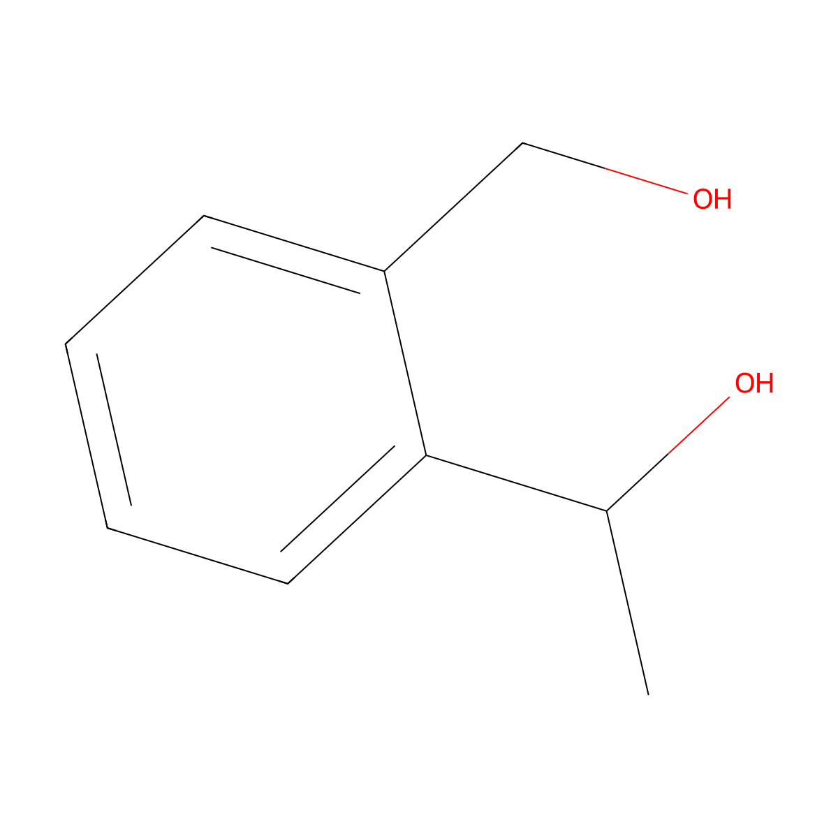 1-(2-(Hydroxymethyl)phenyl)ethanol molecular structure, CAS 57259-71-9