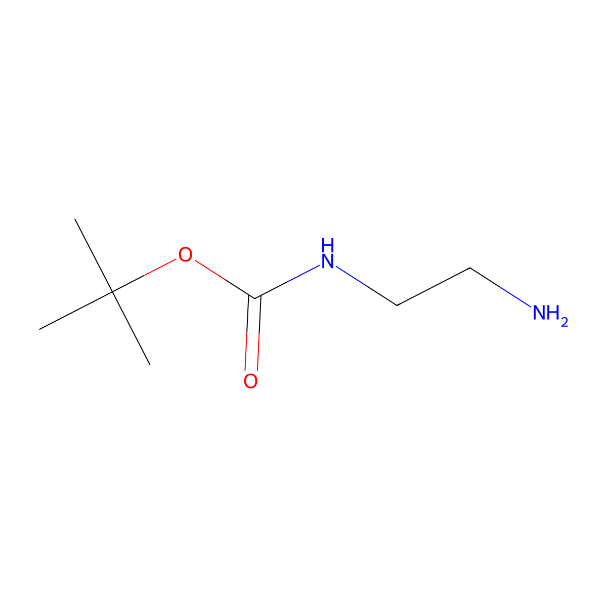 N-BOC-ethylenediamine molecular structure, CAS 57260-73-8