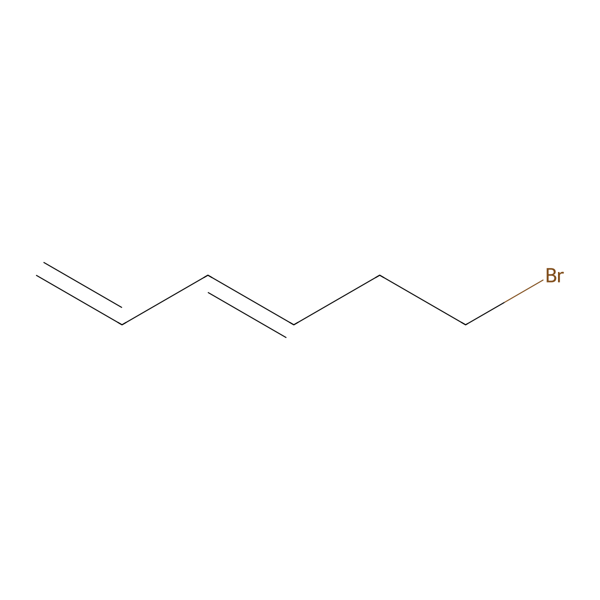 (3E)-6-bromohexa-1,3-diene molecular structure, CAS 57261-22-0