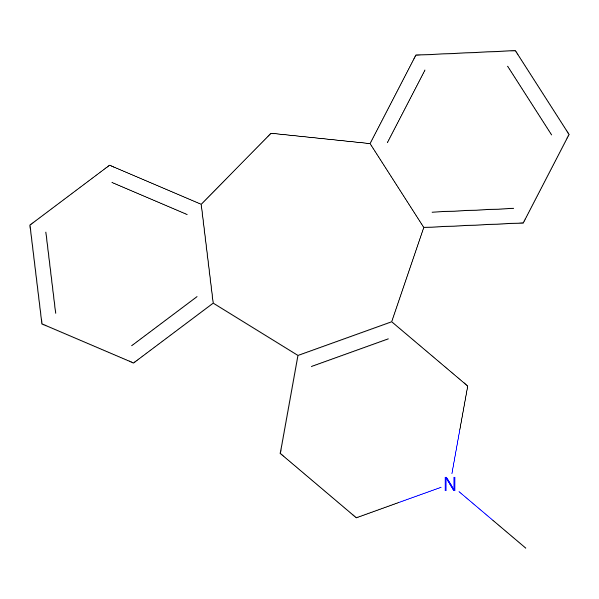 Setiptiline molecular structure, CAS 57262-94-9