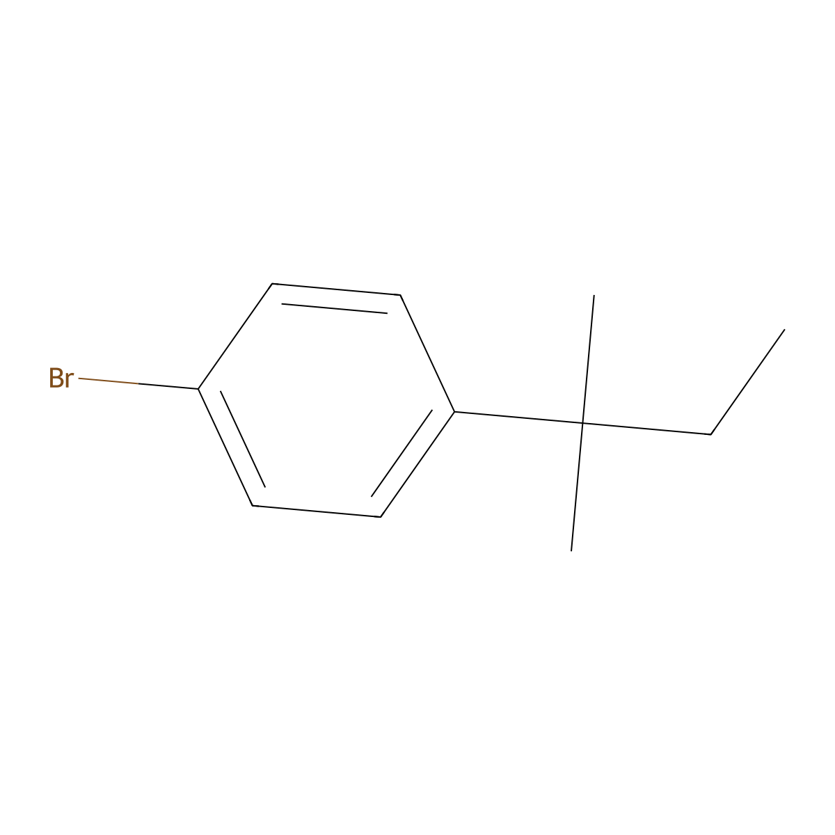 1-Bromo-4-(2-methylbutan-2-yl)benzene molecular structure, CAS 57263-21-5