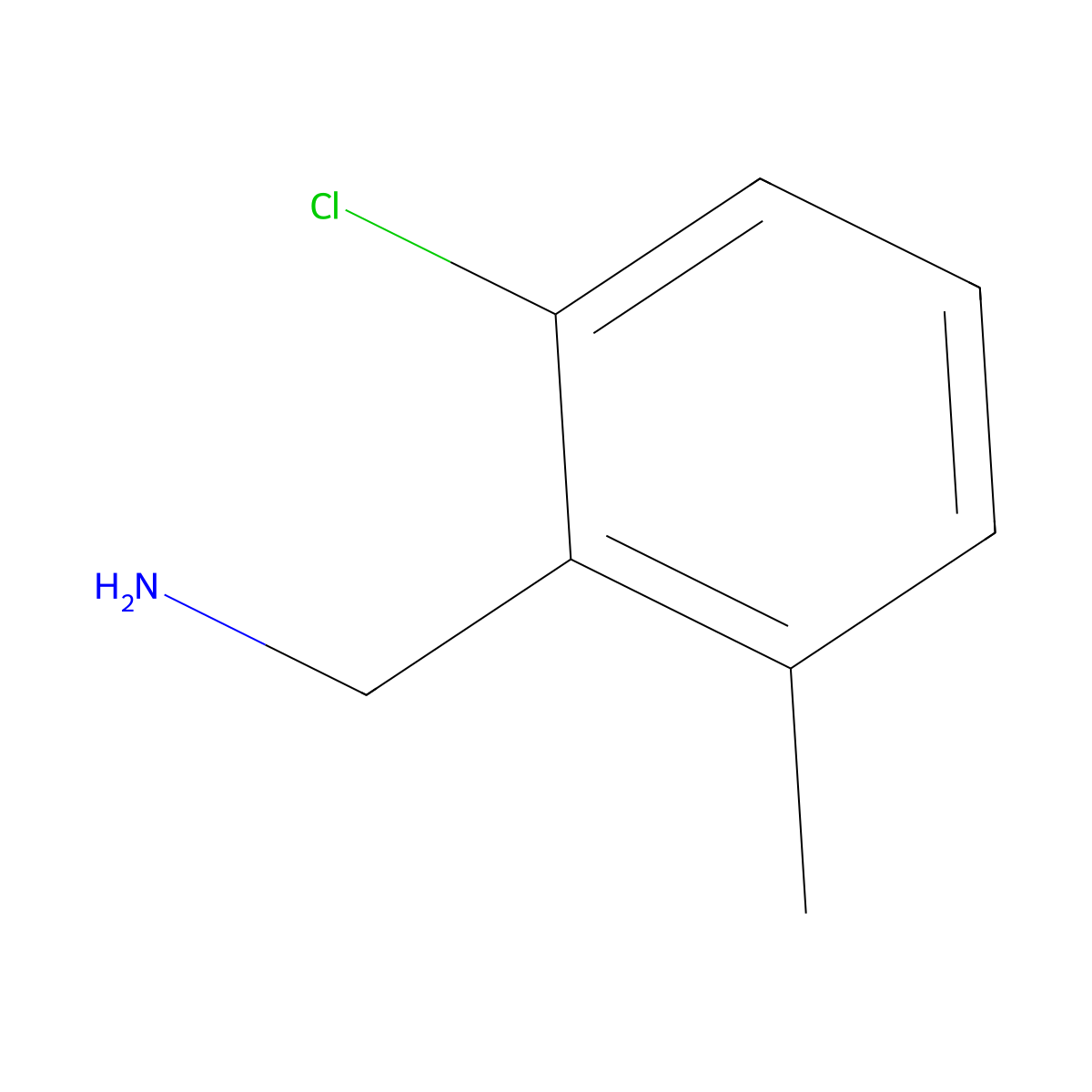 2-Chloro-6-methylbenzylamine molecular structure, CAS 57264-46-7