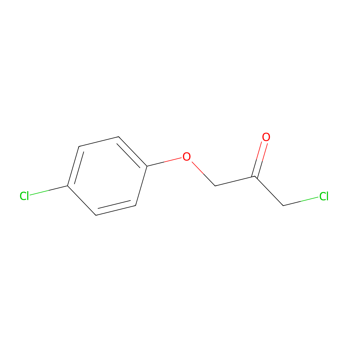 1-Chloro-3-(4-chlorophenoxy)propan-2-one molecular structure, CAS 57264-54-7