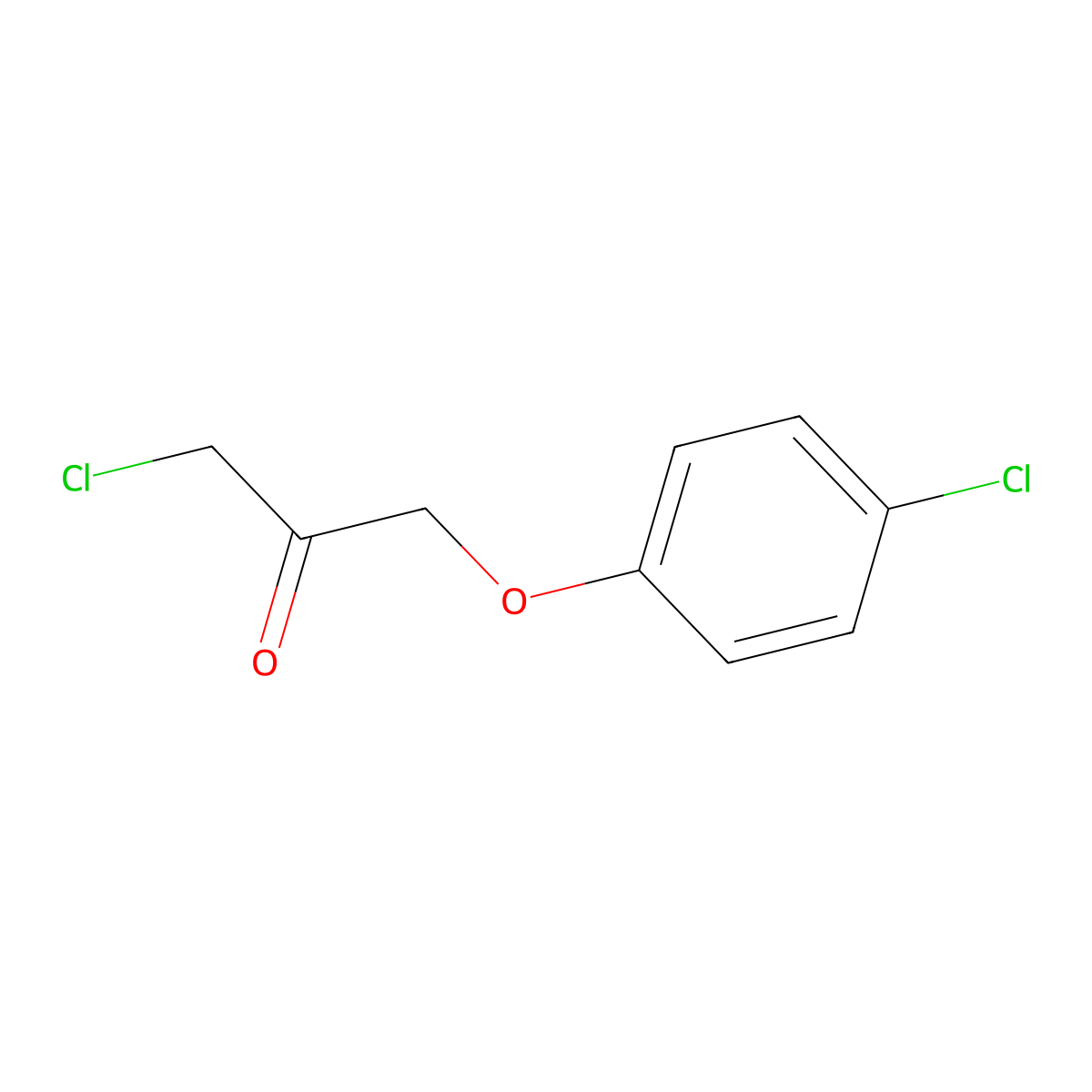 1-Chloro-3-(4-chlorophenoxy)propan-2-one molecular structure, CAS 57264-54-7
