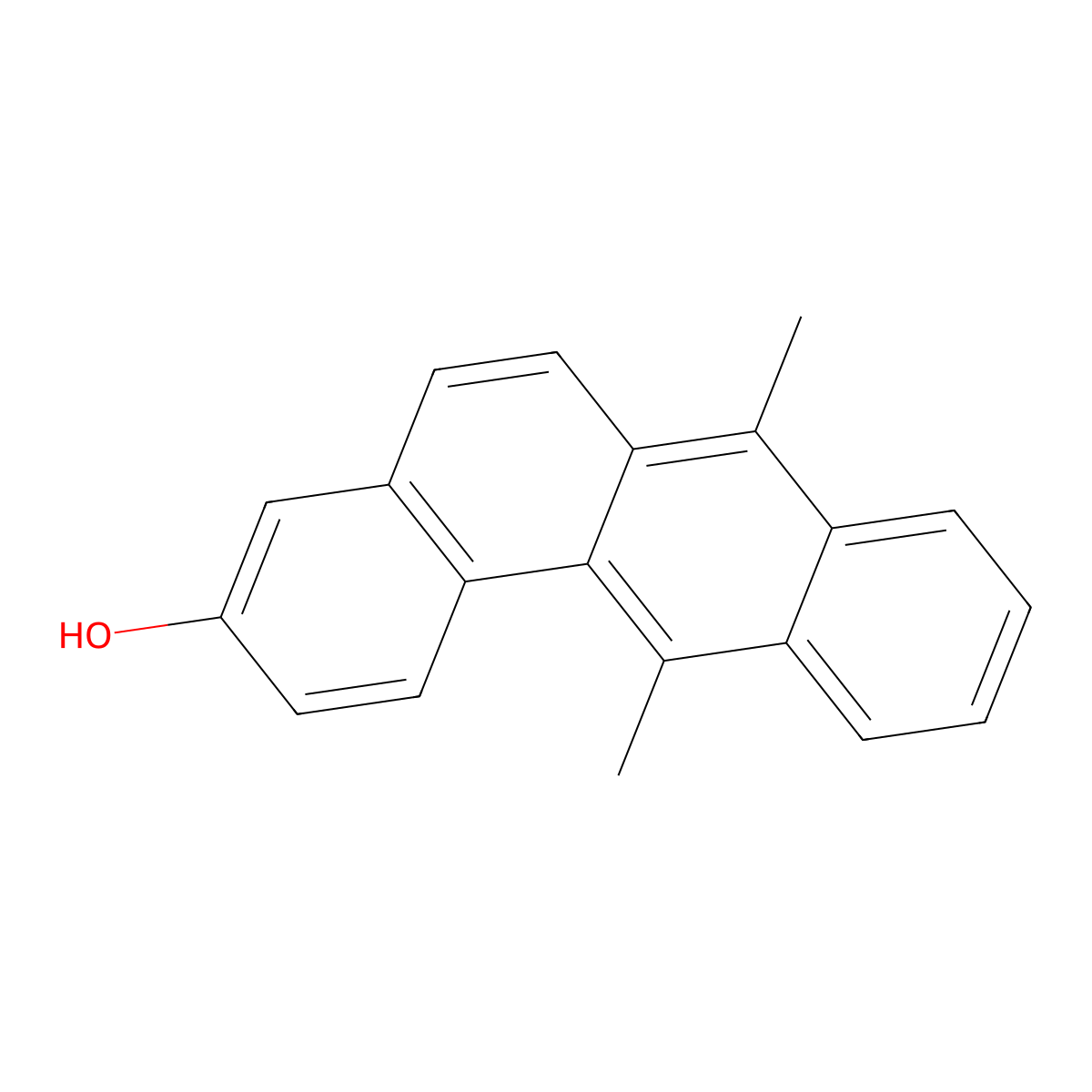 7,12-Dimethylbenz(a)anthracen-3-ol molecular structure, CAS 57266-83-8