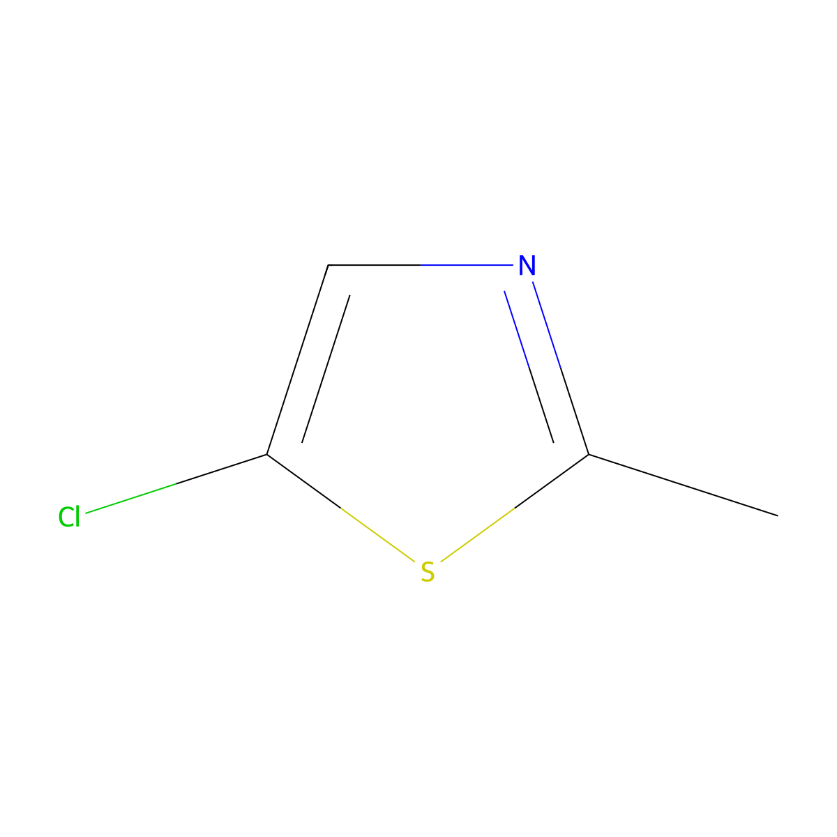 5-Chloro-2-methyl-1,3-thiazole molecular structure, CAS 57268-15-2