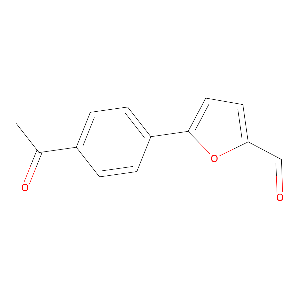 5-(4-Acetylphenyl)furan-2-carbaldehyde molecular structure, CAS 57268-39-0