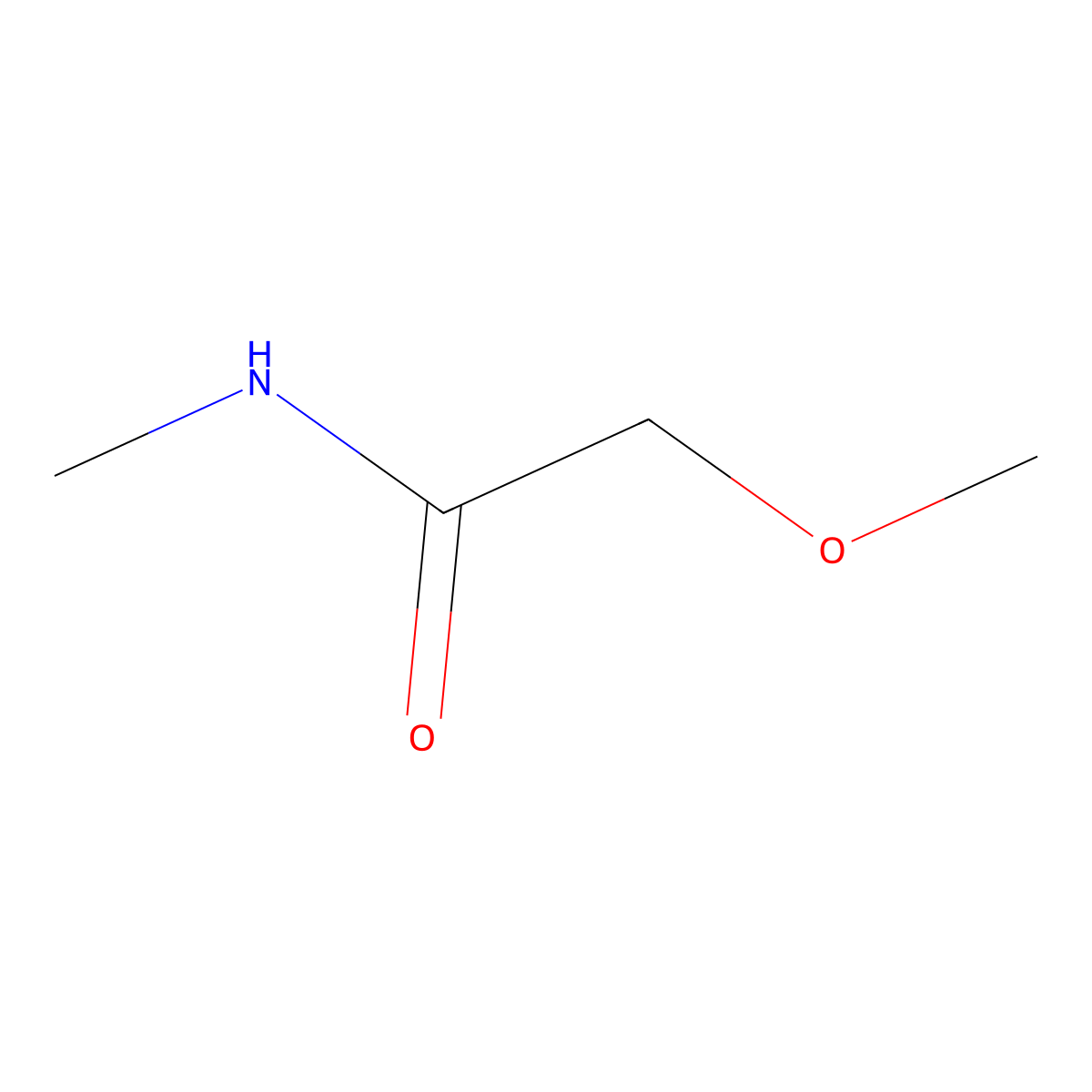 2-methoxy-N-methylacetamide molecular structure, CAS 57270-75-4