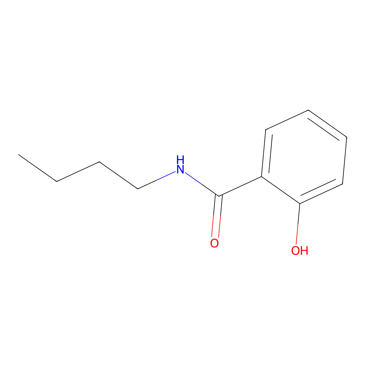 N-Butylsalicylamide molecular structure, CAS 57271-91-7