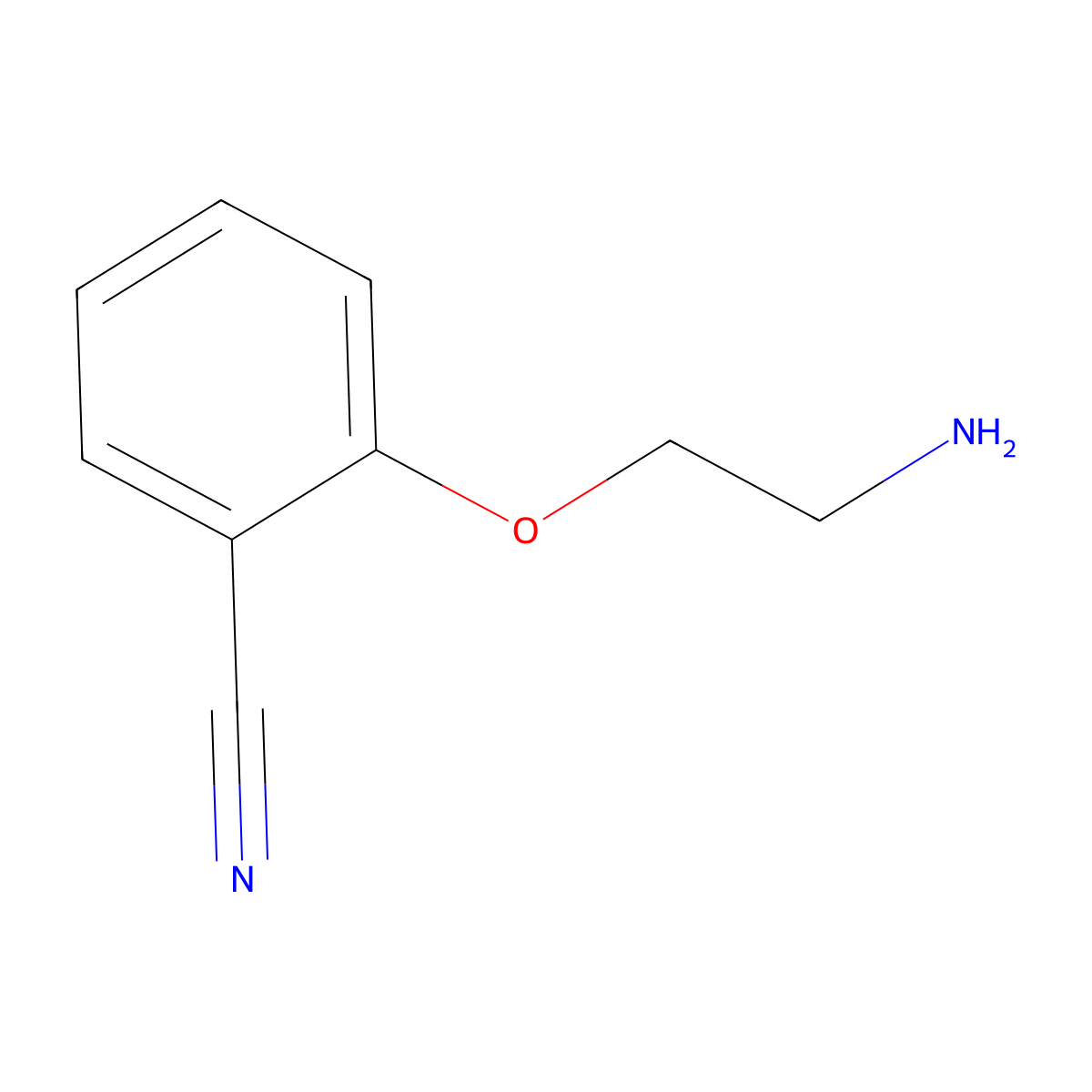 2-(2-Aminoethoxy)benzonitrile molecular structure, CAS 57276-65-0