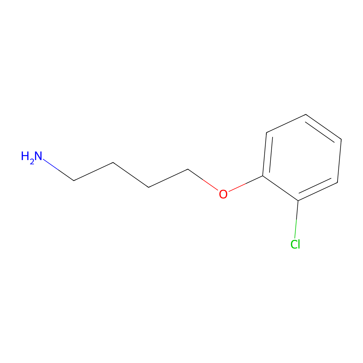 4-(2-Chlorophenoxy)butan-1-amine molecular structure, CAS 57276-68-3