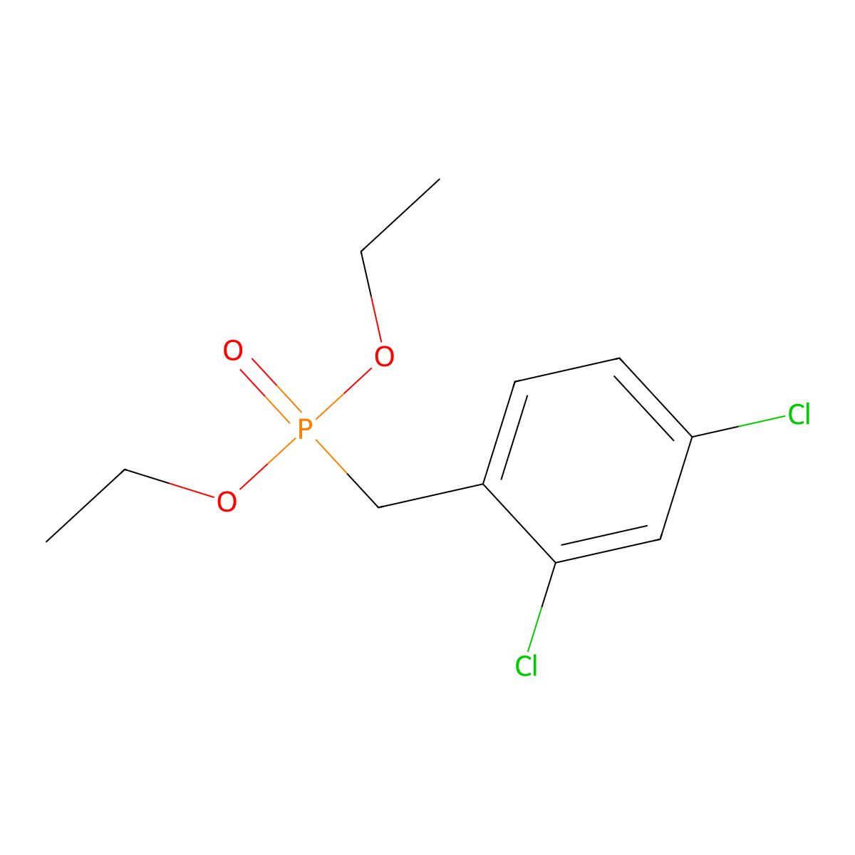 Diethyl (2,4-dichlorobenzyl)phosphonate molecular structure, CAS 57277-24-4