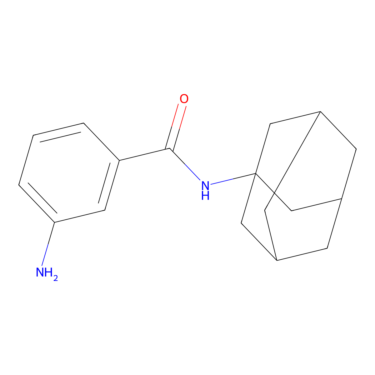 N-Adamantan-1-yl-3-amino-benzamide molecular structure, CAS 57277-47-1