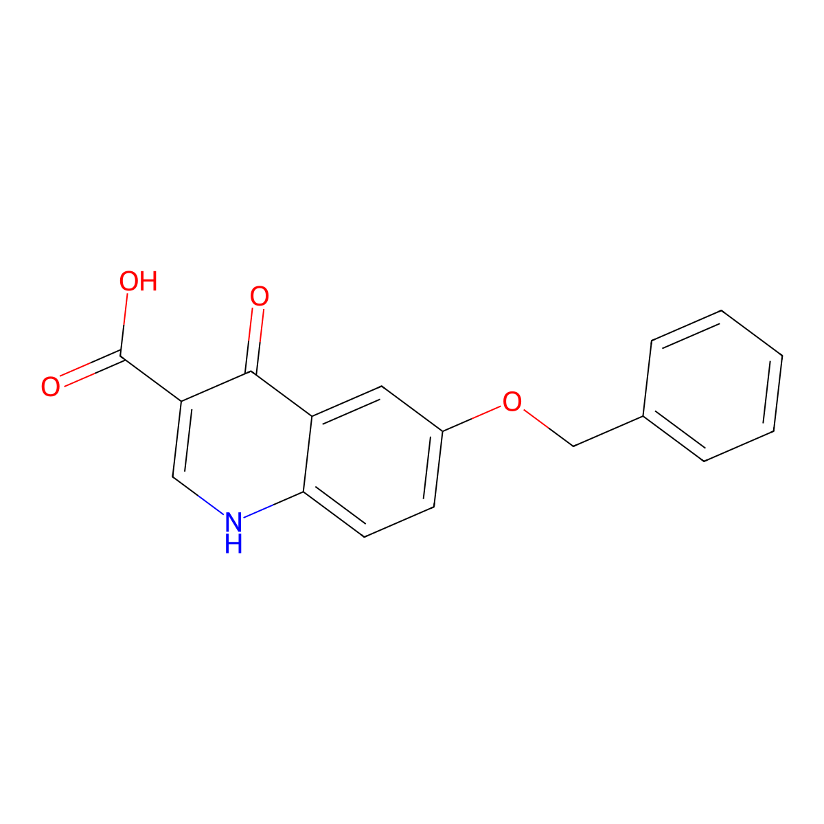6-(Benzyloxy)-4-oxo-1,4-dihydroquinoline-3-carboxylic acid molecular structure, CAS 57278-54-3