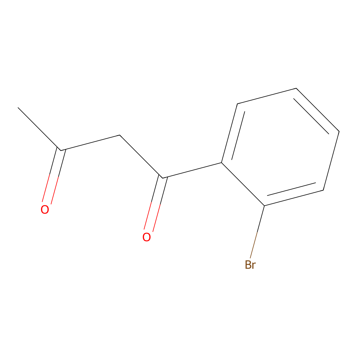 1-(2-Bromophenyl)butane-1,3-dione molecular structure, CAS 57279-20-6
