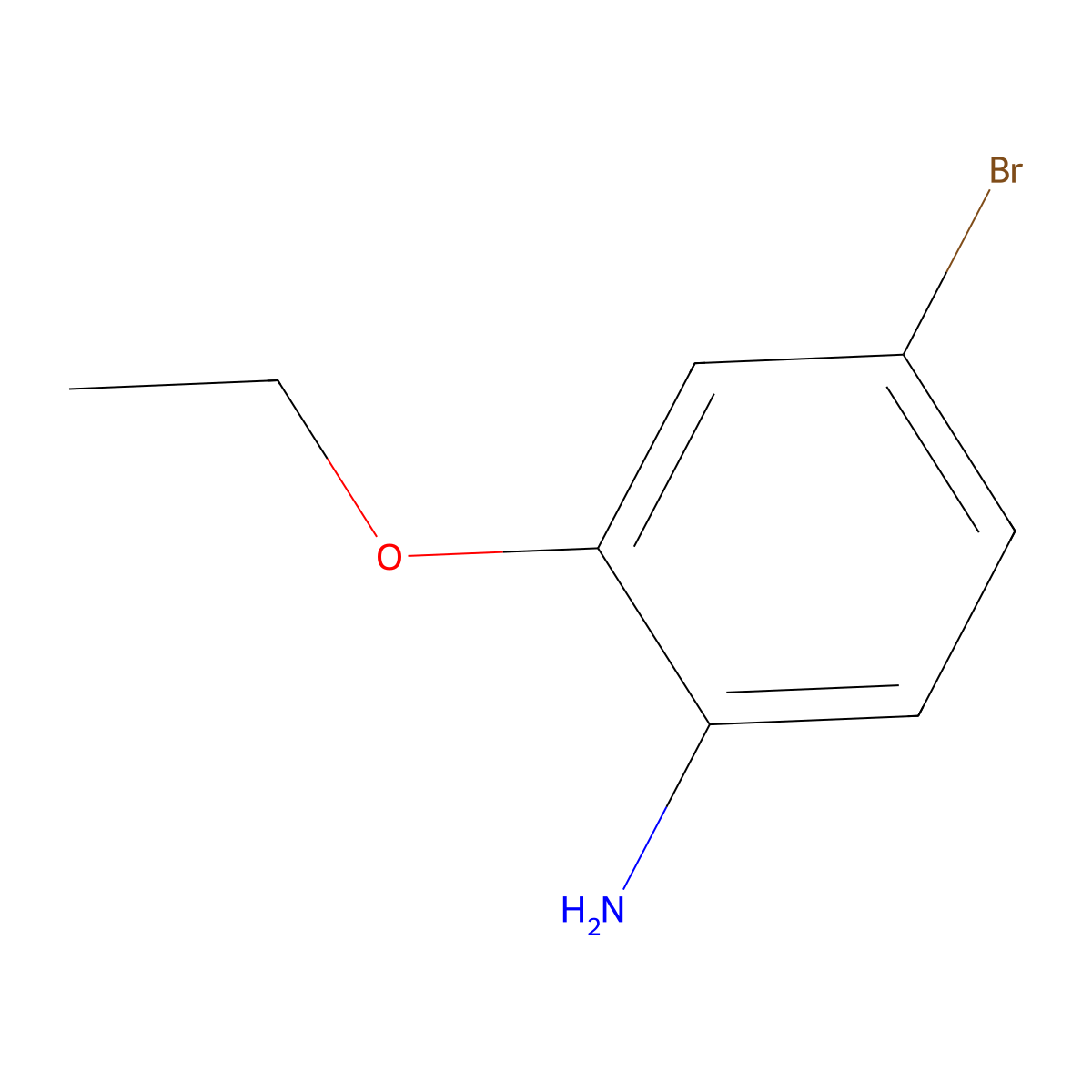 4-Bromo-2-ethoxyaniline molecular structure, CAS 57279-73-9
