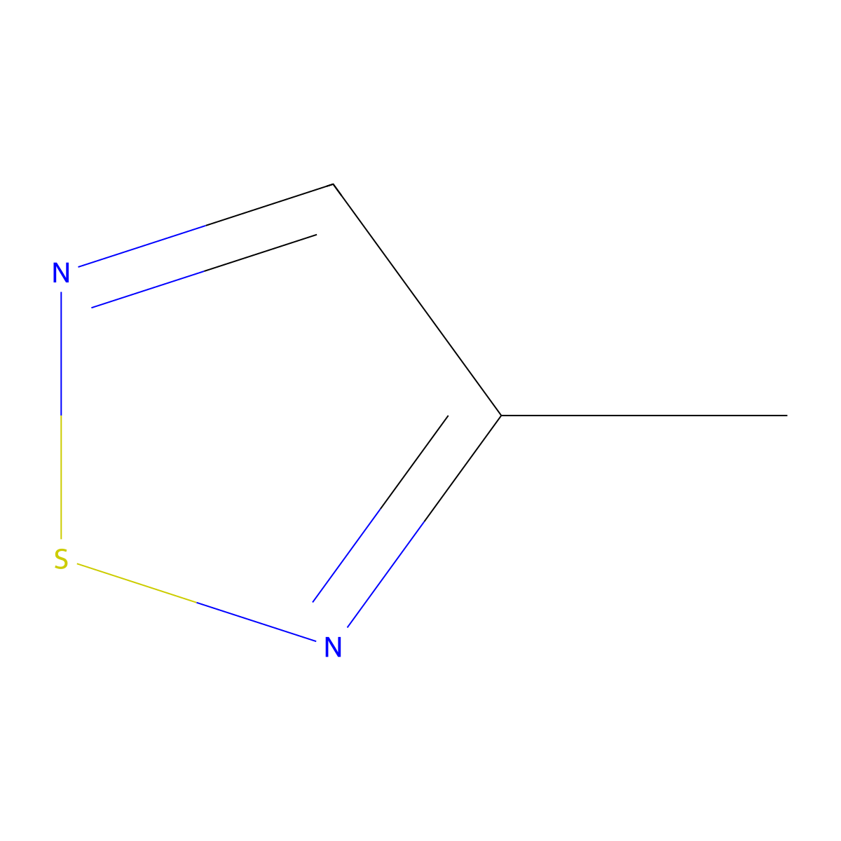 3-Methyl-1,2,5-thiadiazole molecular structure, CAS 5728-06-3