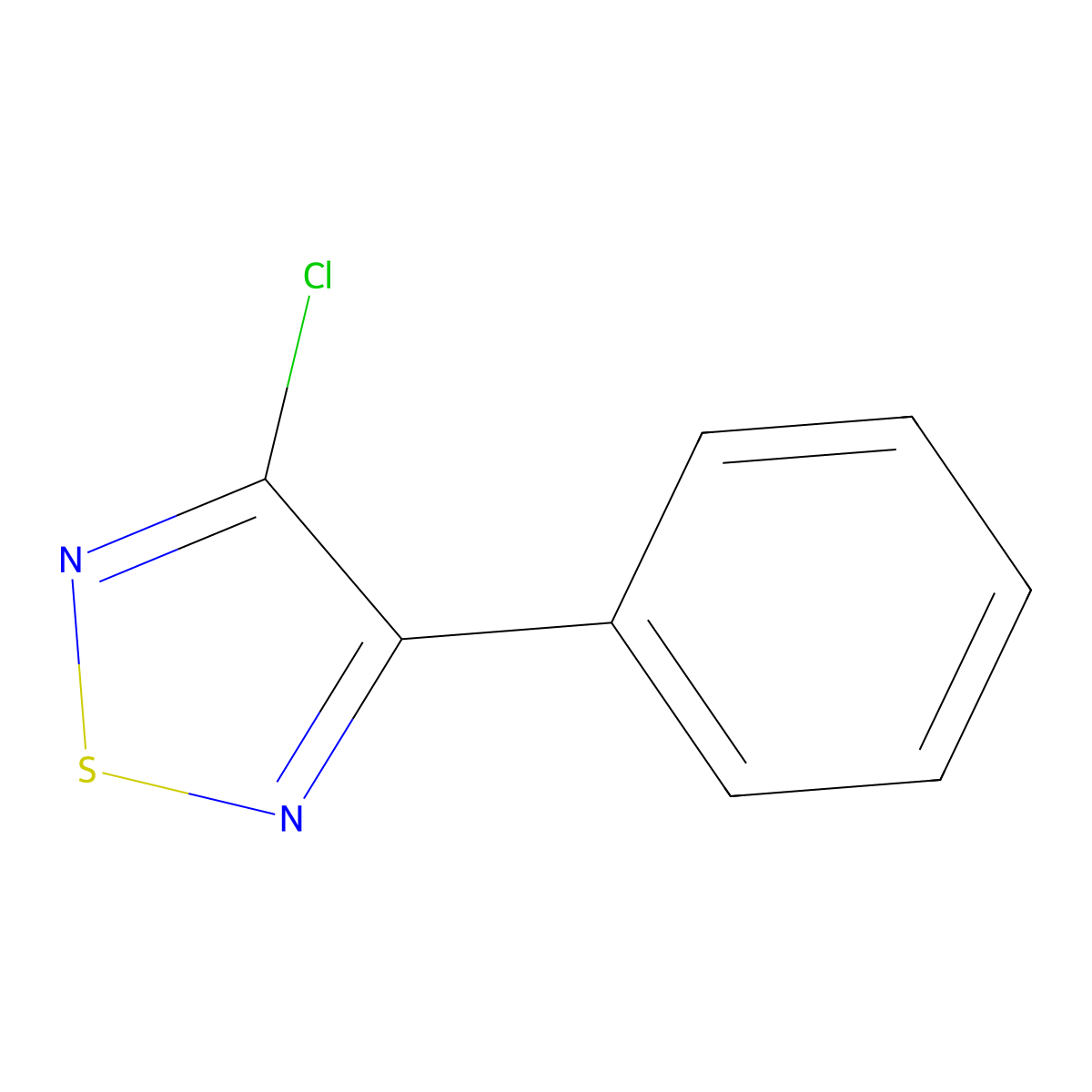 3-Chloro-4-phenyl-1,2,5-thiadiazole molecular structure, CAS 5728-14-3