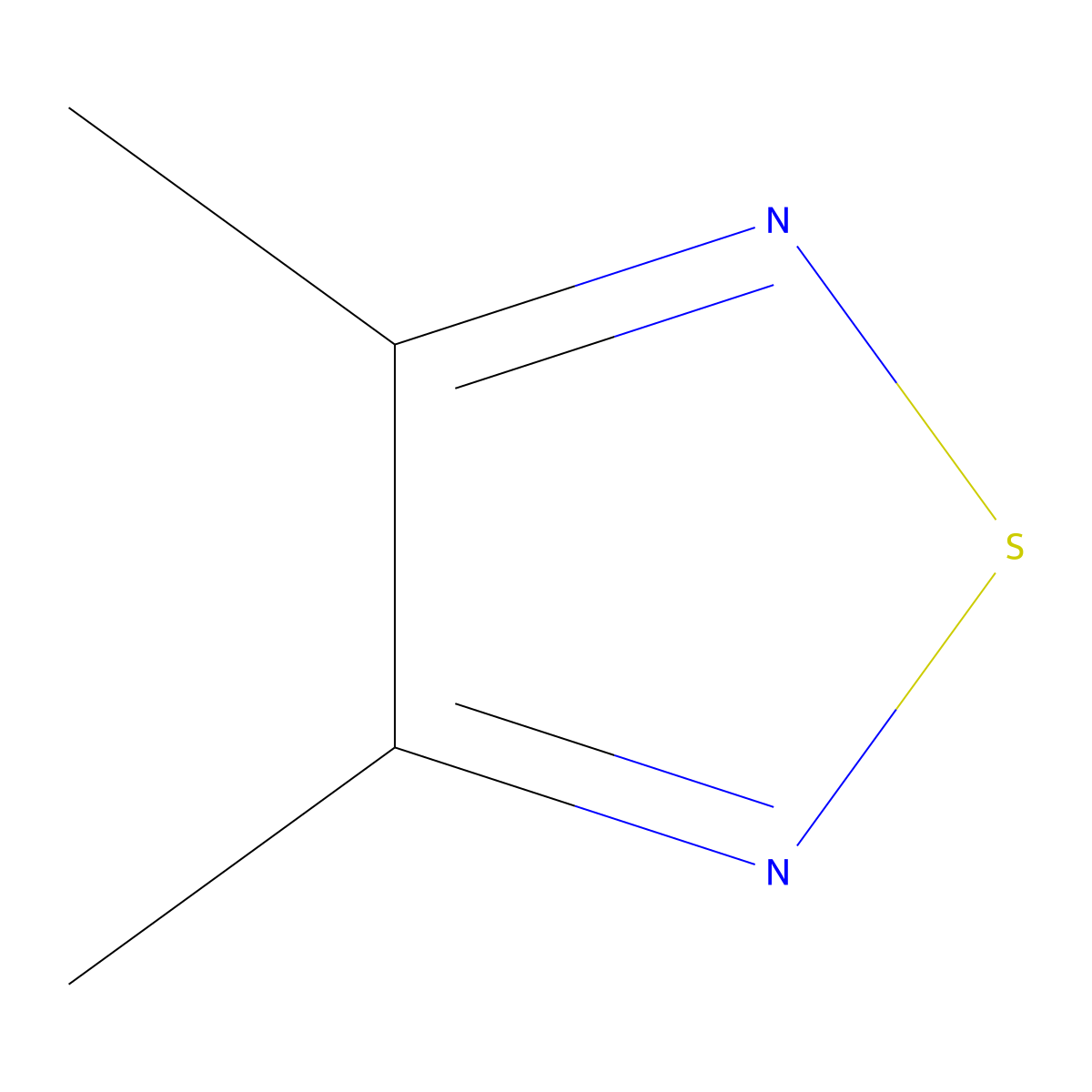3,4-Dimethyl-1,2,5-thiadiazole molecular structure, CAS 5728-21-2