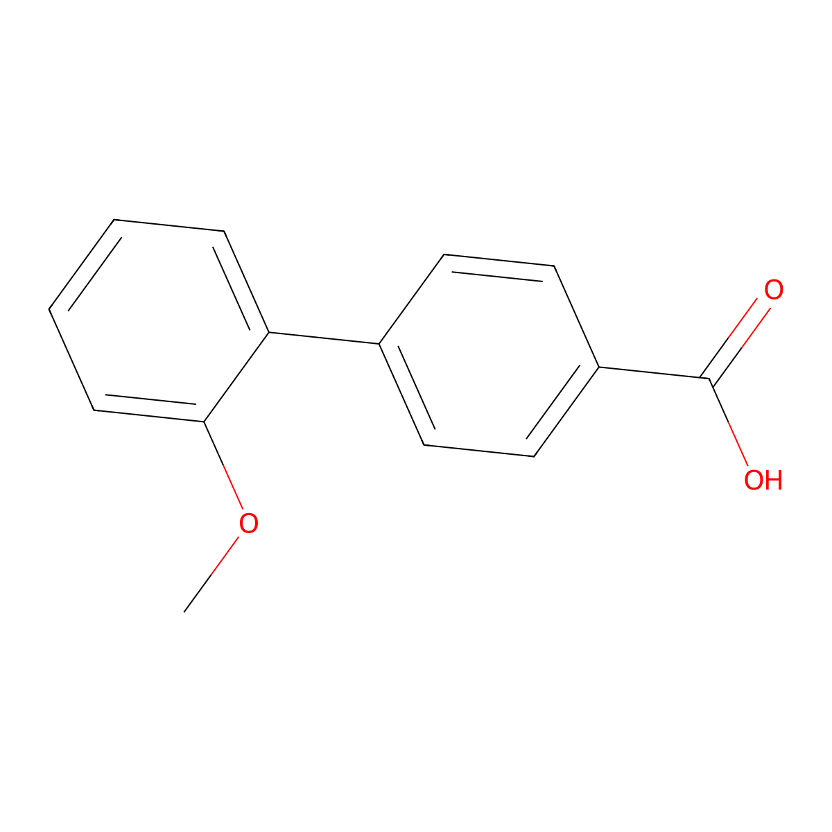 2'-Methoxy-biphenyl-4-carboxylic acid molecular structure, CAS 5728-32-5