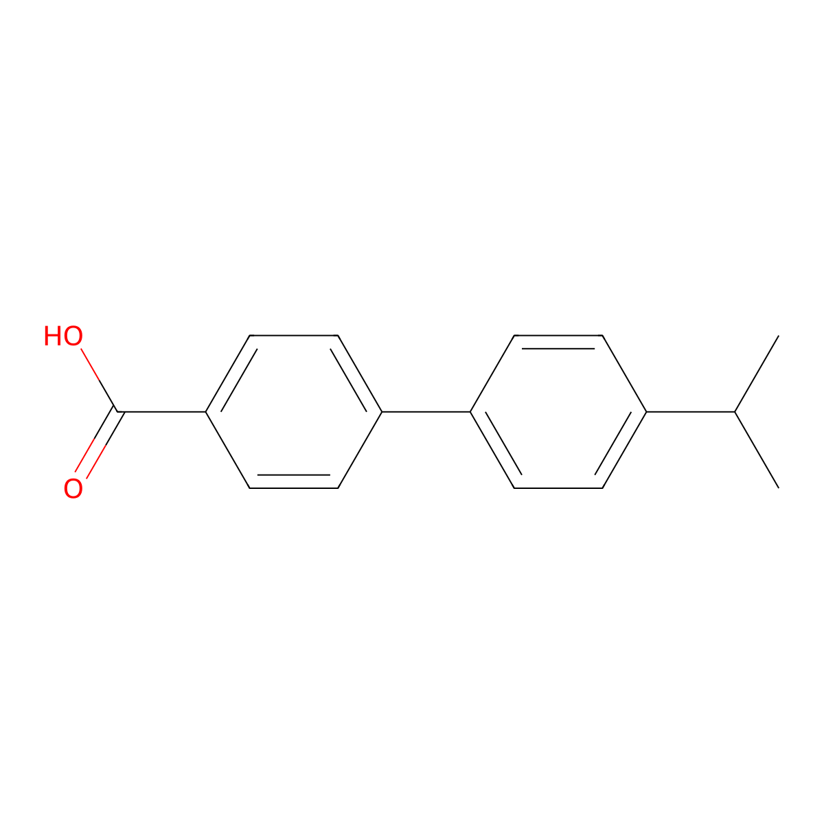 4'-Isopropylbiphenyl-4-carboxylic acid molecular structure, CAS 5728-35-8