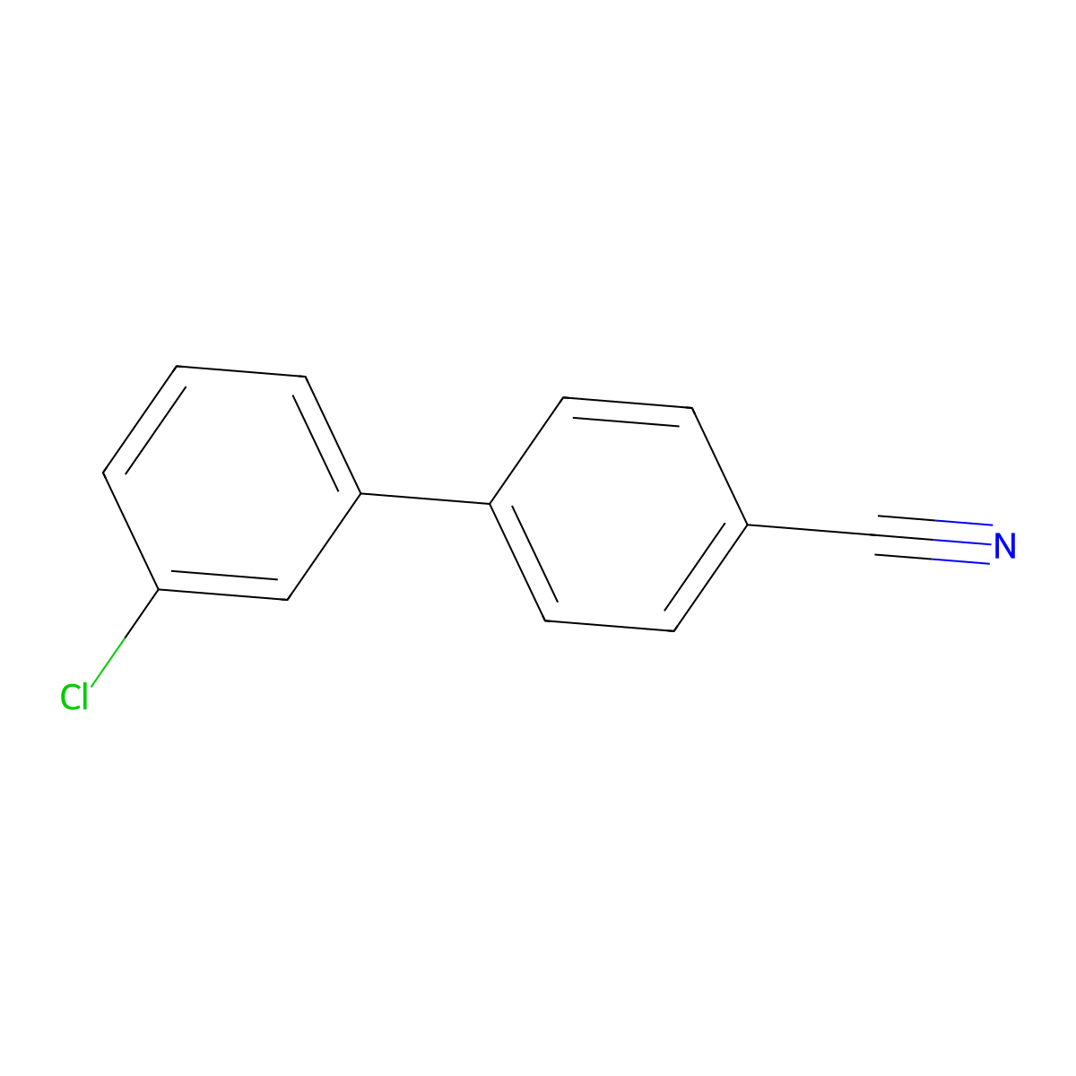 4-(3-Chlorophenyl)benzonitrile molecular structure, CAS 5728-39-2