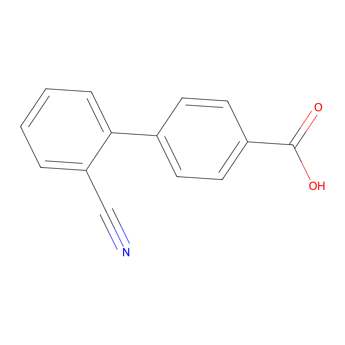 4-(2-cyanophenyl)benzoic Acid molecular structure, CAS 5728-44-9