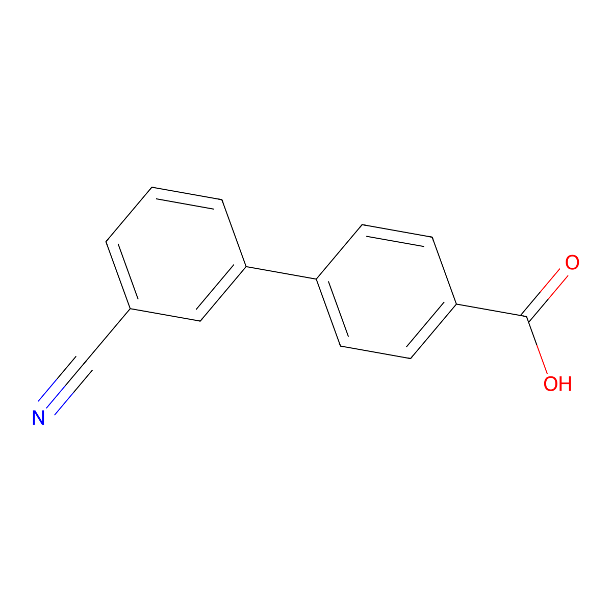 4-(3-cyanophenyl)benzoic Acid molecular structure, CAS 5728-45-0