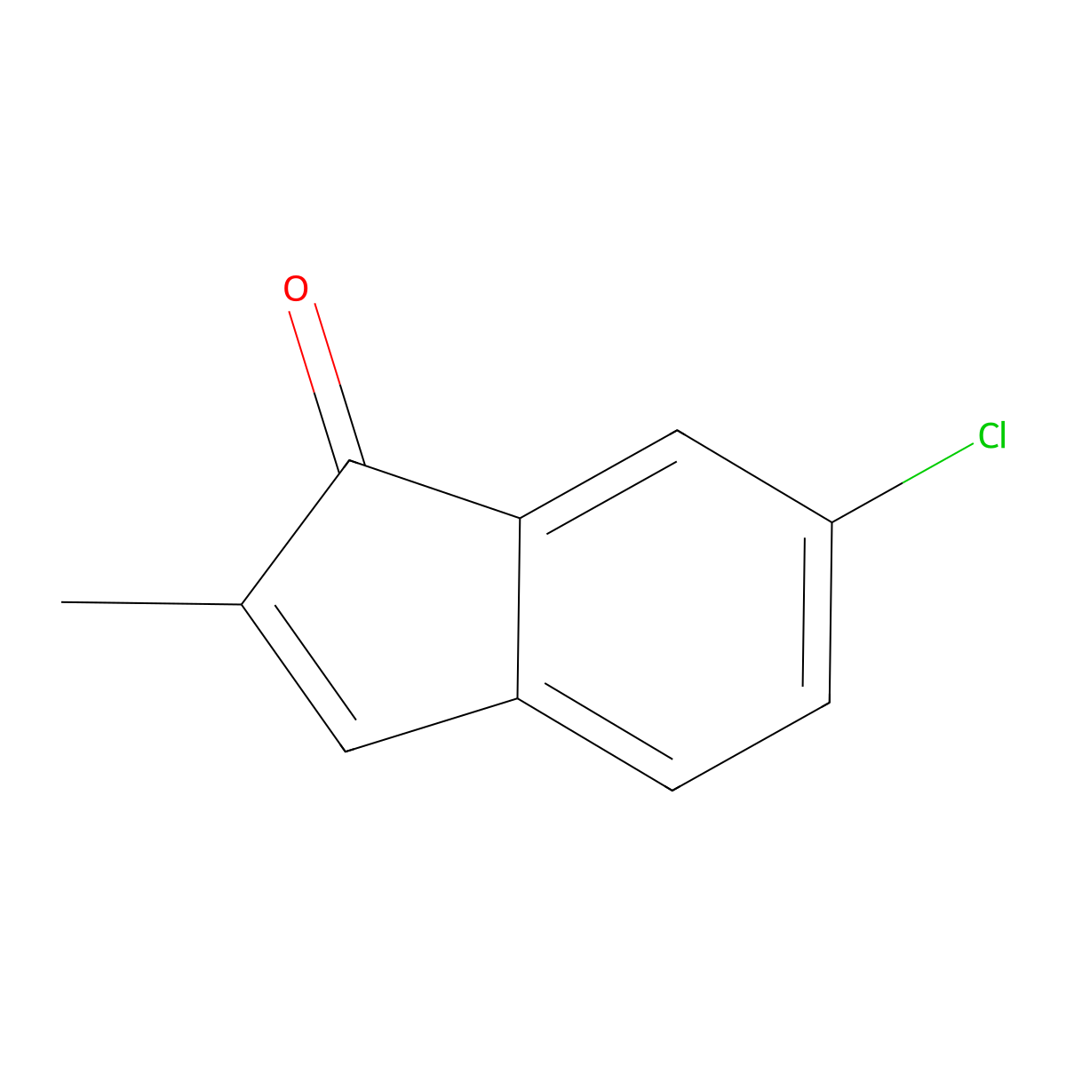 6-Chloro-2-methyl-1H-inden-1-one molecular structure, CAS 5728-96-1