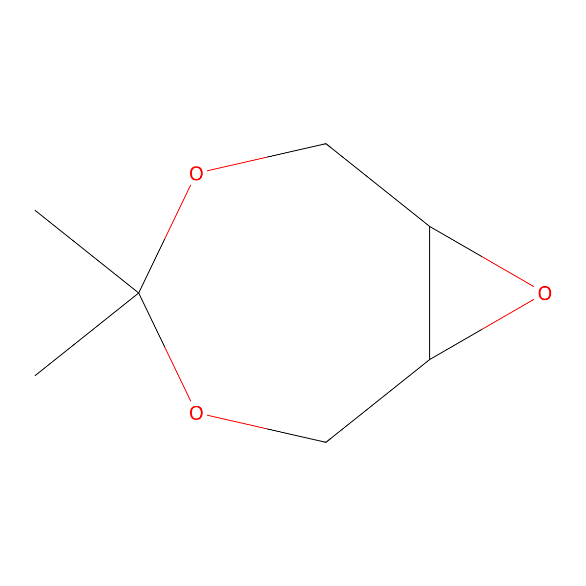 4,4-Dimethyl-3,5,8-trioxabicyclo[5.1.0]octane molecular structure, CAS 57280-22-5