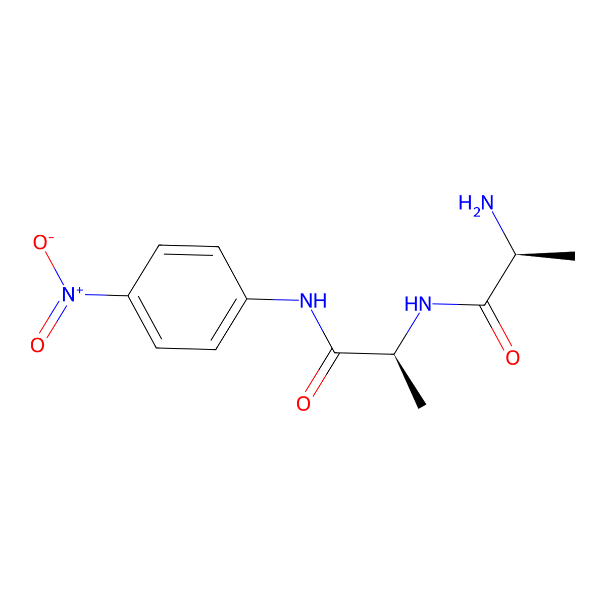 L-Alaninamide, L-alanyl-N-(4-nitrophenyl)- molecular structure, CAS 57282-69-6