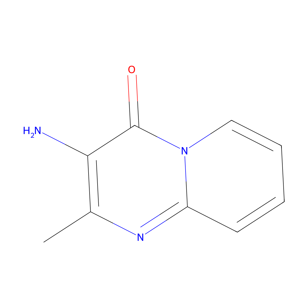 3-amino-2-methyl-4H-pyrido[1,2-a]pyrimidin-4-one molecular structure, CAS 572879-99-3