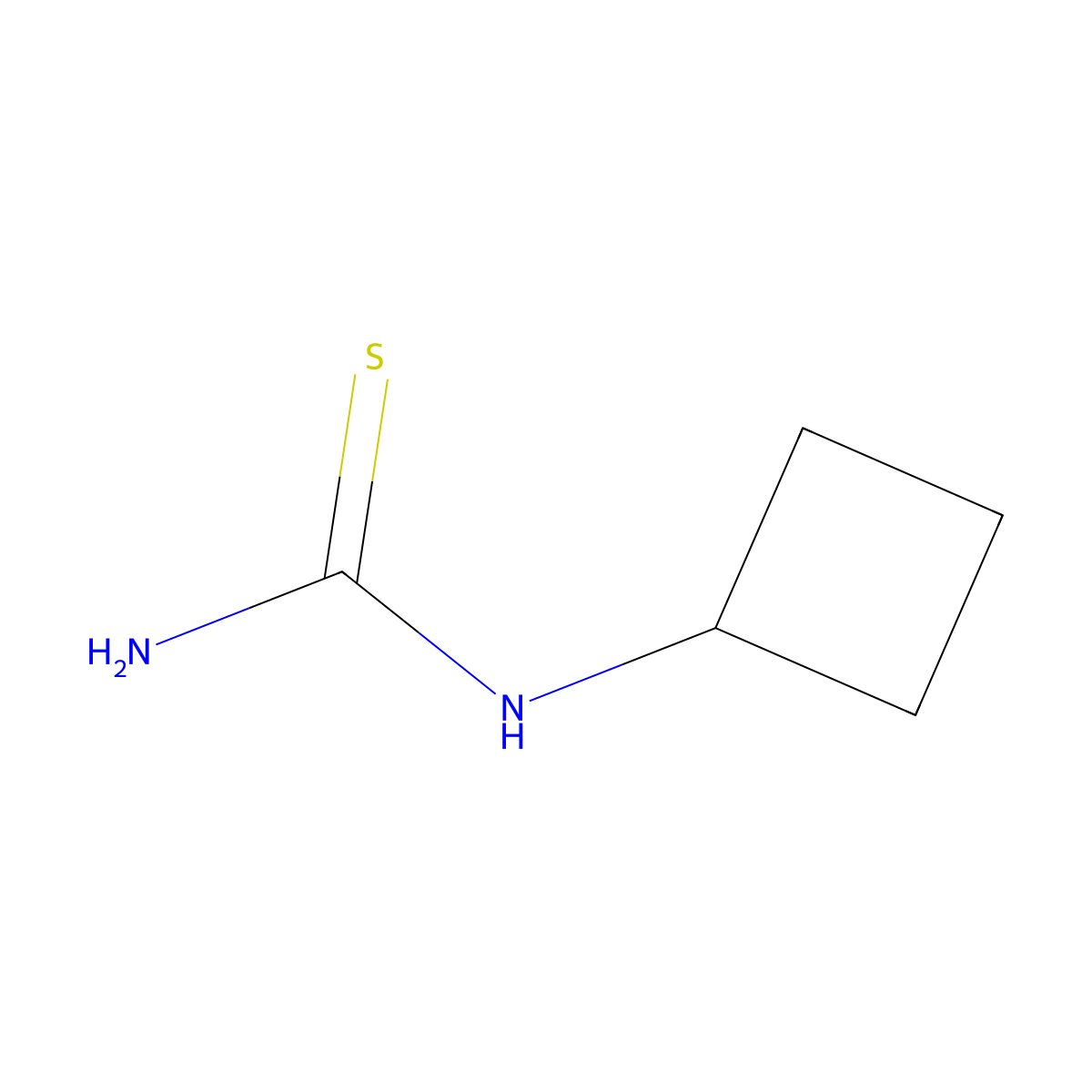 Cyclobutylthiourea molecular structure, CAS 572889-33-9