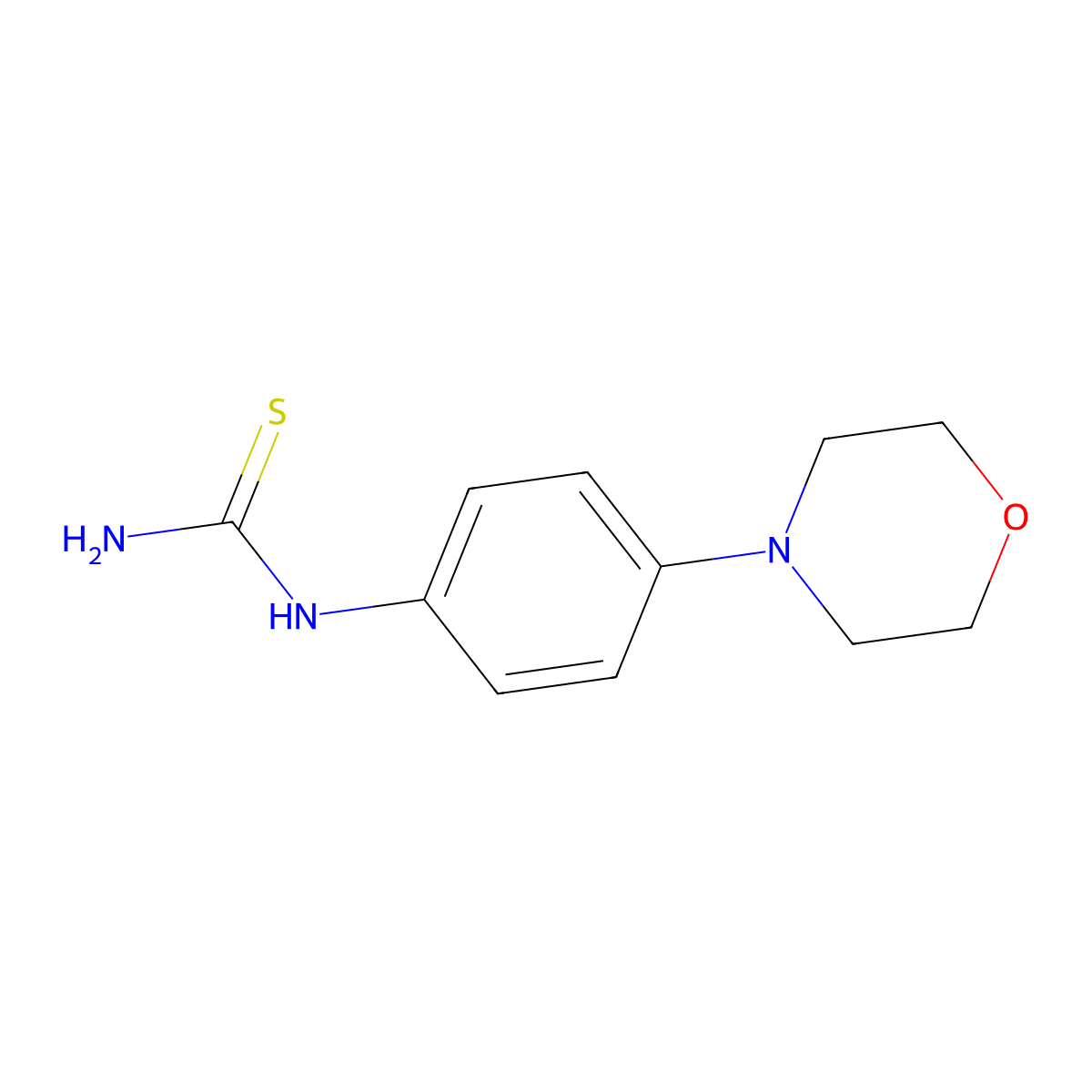 (4-Morpholin-4-ylphenyl)thiourea molecular structure, CAS 572889-35-1