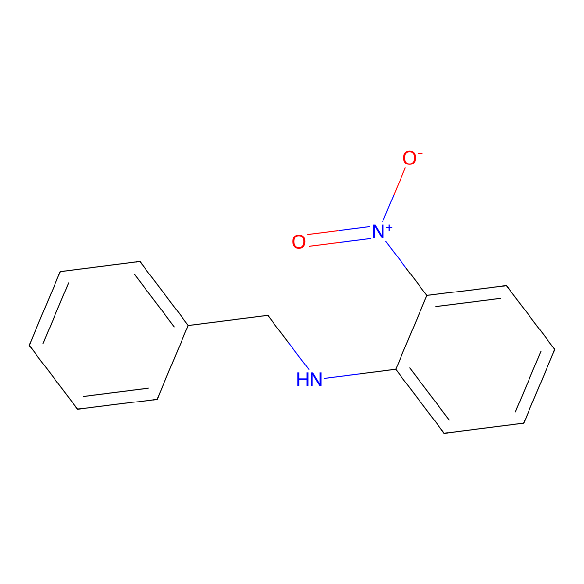 N-benzyl-2-nitroaniline molecular structure, CAS 5729-06-6