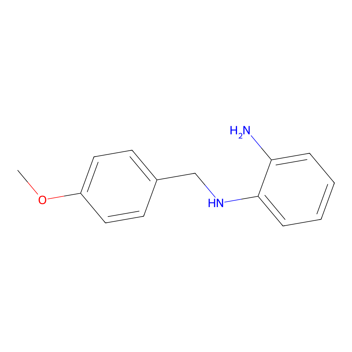 (2-Aminophenyl)(4-methoxybenzyl)amine molecular structure, CAS 5729-16-8