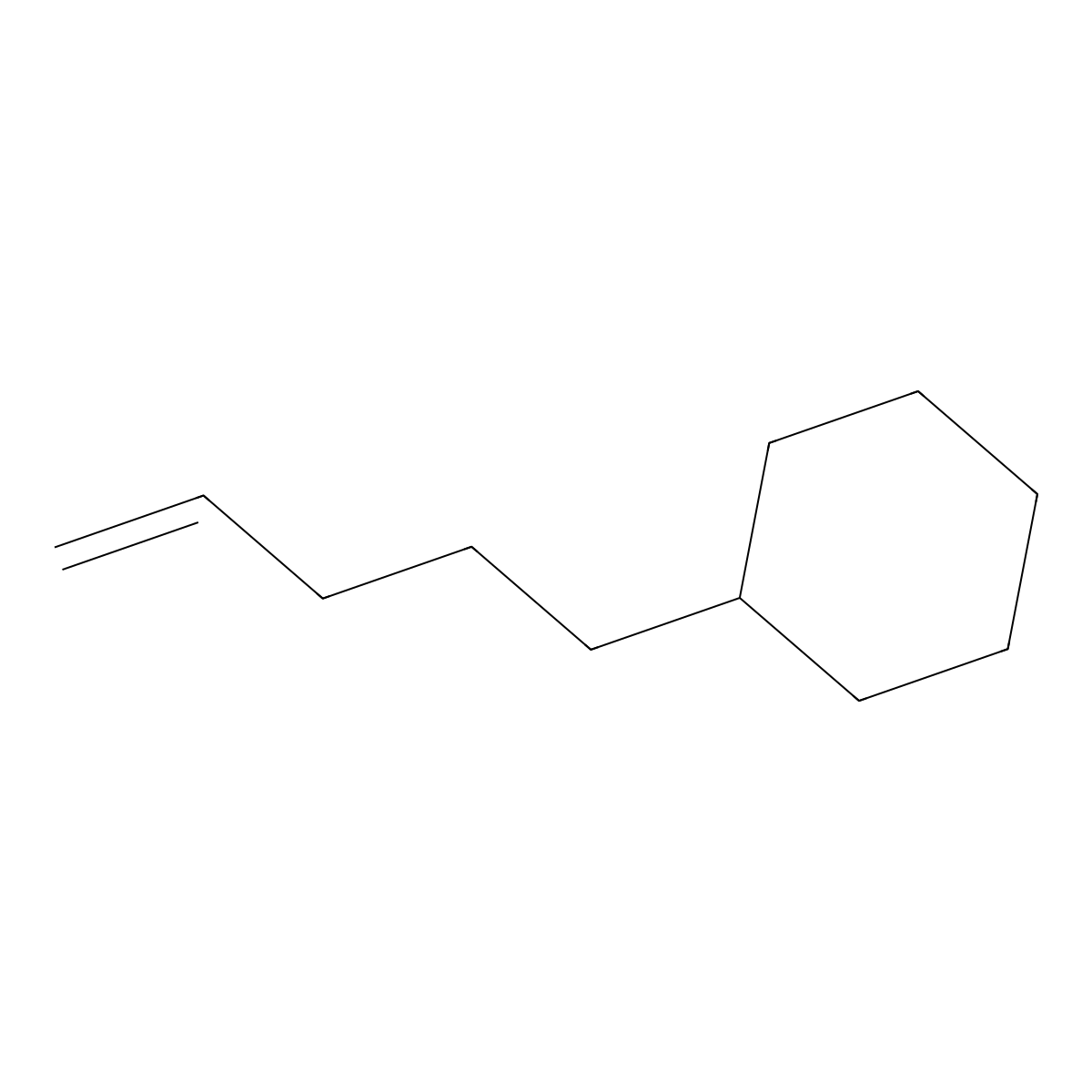 5-Cyclohexyl-1-pentene molecular structure, CAS 5729-54-4