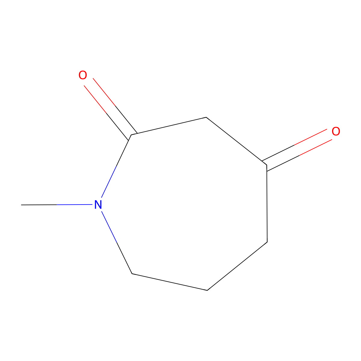 1-Methylazepane-2,4-dione molecular structure, CAS 572911-11-6